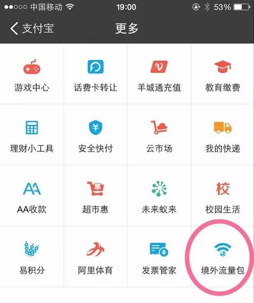 支付宝境外流量卡吗，支付宝4g本地境外流量包