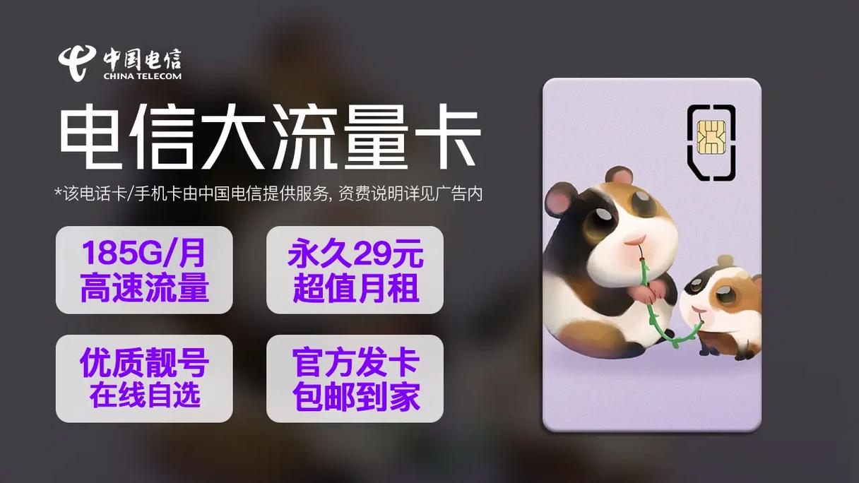 电信永久流量卡（电信永久0月租纯流量卡）