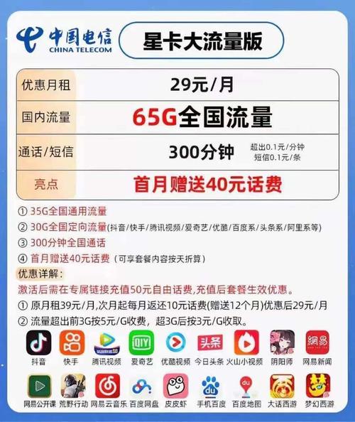 电信星卡流量包，电信星卡流量包括哪些