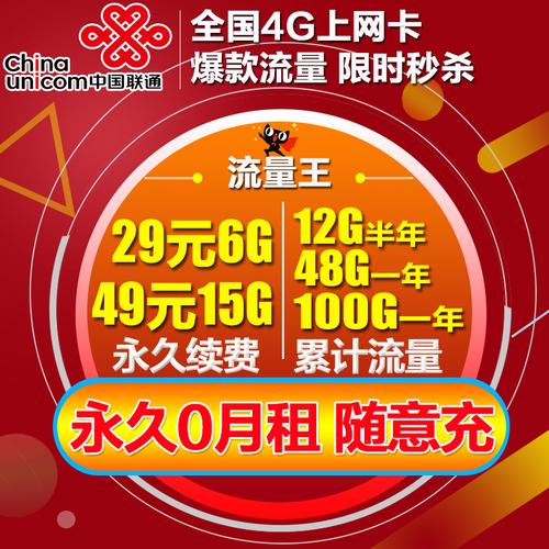 流量卡联通一年（流量卡联通一年多少钱）