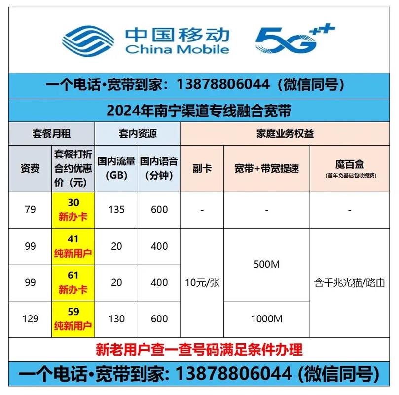 广西移动流量卡怎么选？广西移动纯流量卡