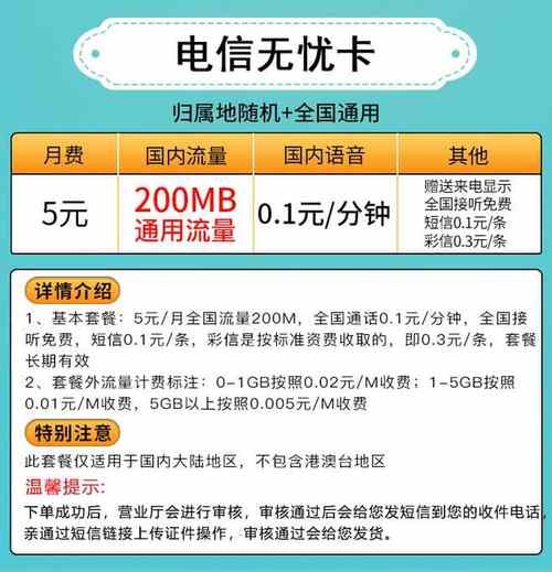 无忧卡流量版（无忧卡超的流量多少钱）