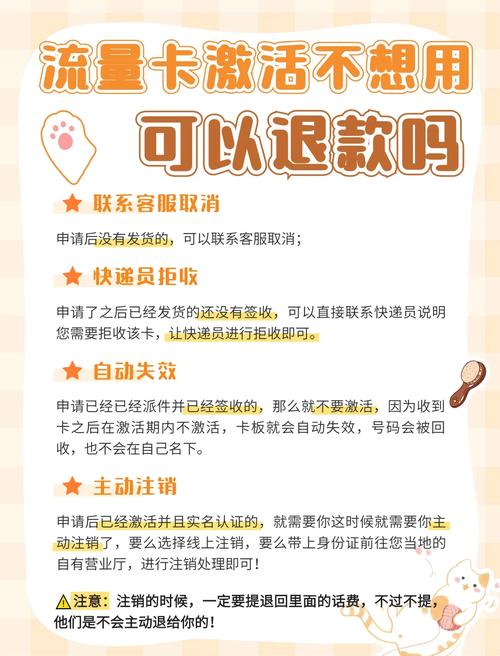 激活流量卡怎么退款，流量卡激活后会扣钱吗