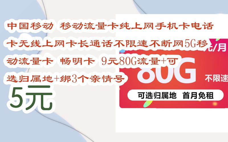移动流量卡纯上网，移动网络流量卡