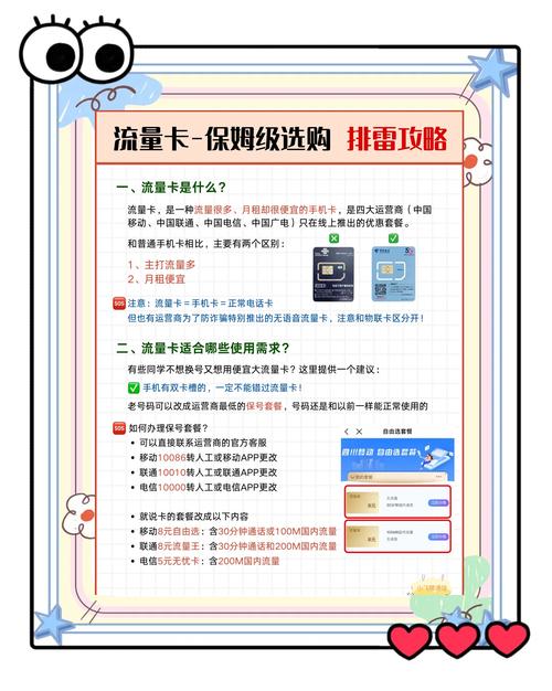 选流量卡注意事项，选流量卡应该注意什么